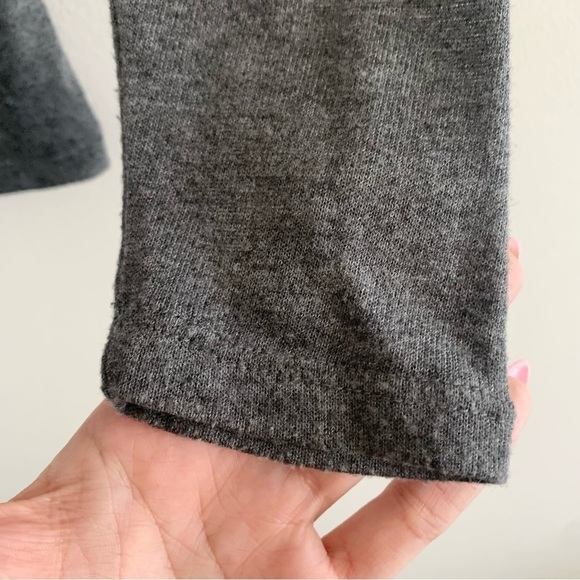 Dynamite Heathered Grey Mock Neck Long Sleeve Top - Picture 6 of 9